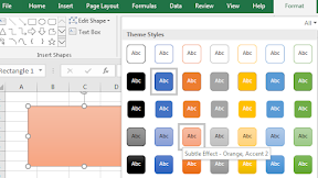 Mengubah Warna Shape Menggunakan Format Style Dalam Excel